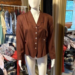 Chic Andrea Vicarro Petite Brown Women's Blazer